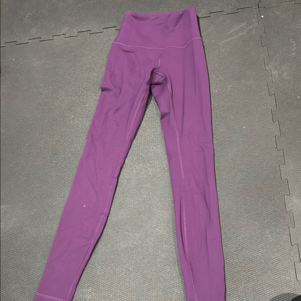 Lululemon Athletica Purple Leggings with Compression Fit Wunder Train 26 in